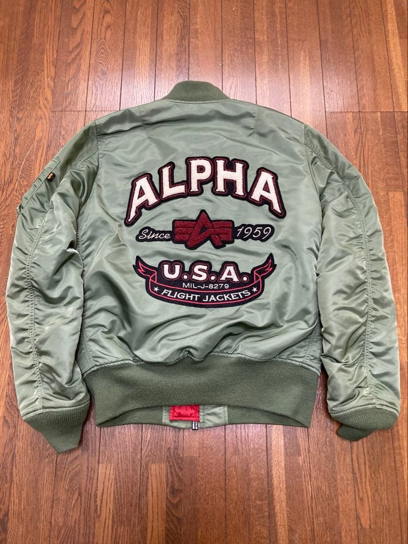 y*k様 希少 ALPHA INDUSTRIES MA-1 フライトジャケットレ