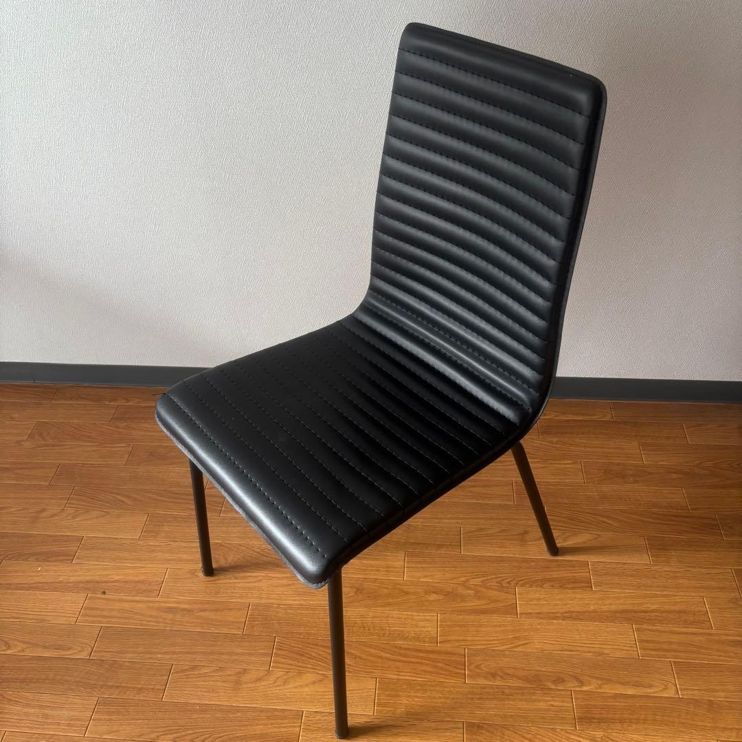 ブラックストライプダイニングチェア