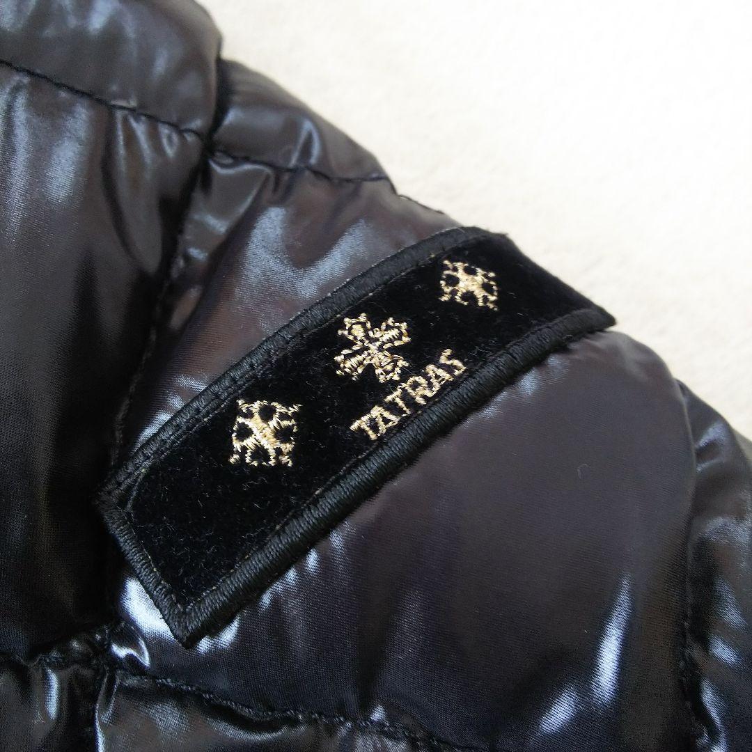 【美品 M】TATRAS タトラス 最高級 ダウンコート ジャケット ロゴ刺繍