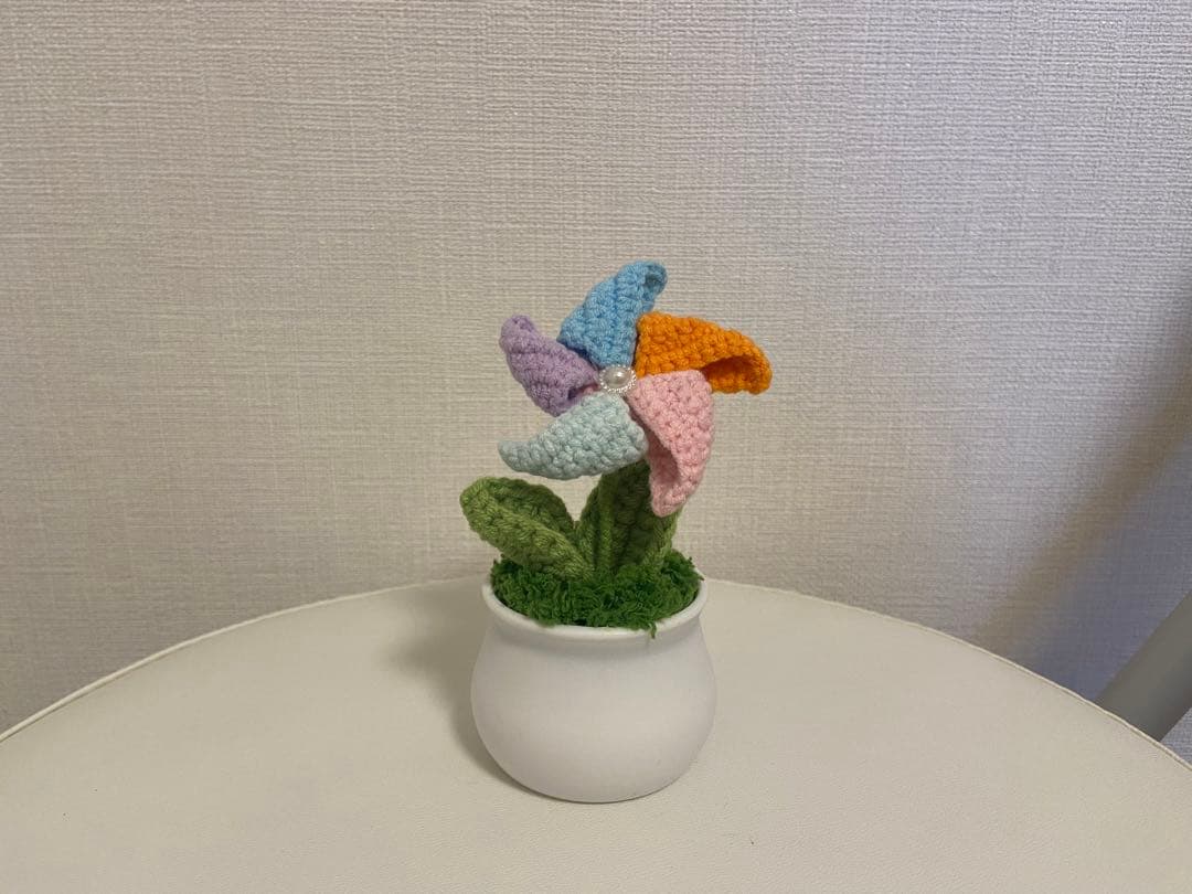 プレゼント　お得セット　編みぐるみ　枯れない花編み花　14個セット ハンドメイド