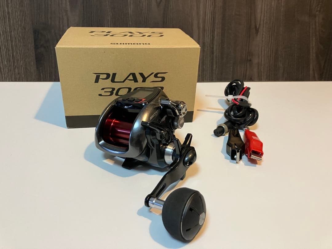 シマノ プレイズ 3000 修理後未使用 巻上距離約6km 通電時間 約13時間