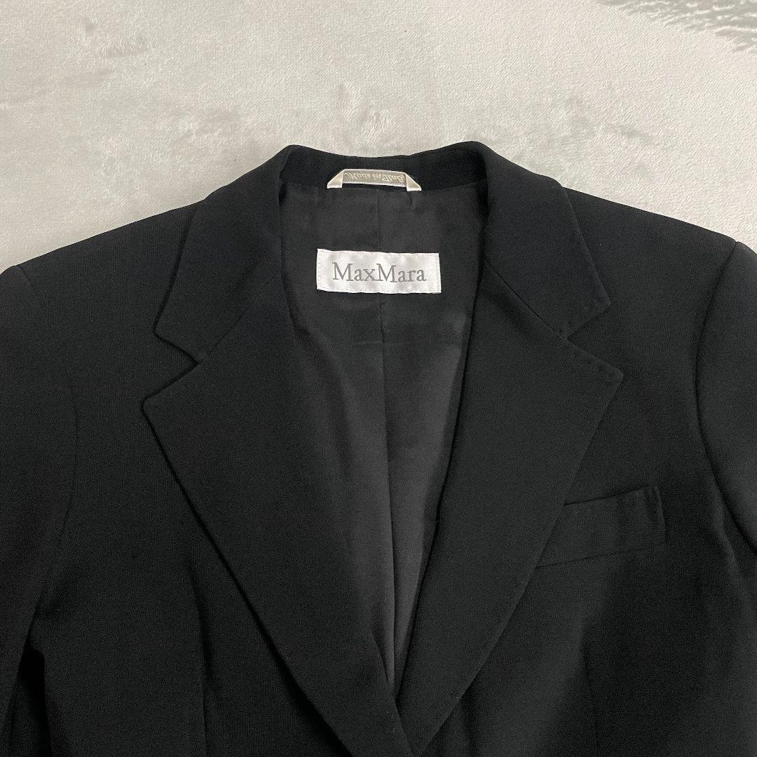 Max Mara マックスマーラ 最高級白タグ パンツ スーツ セットアップ 黒