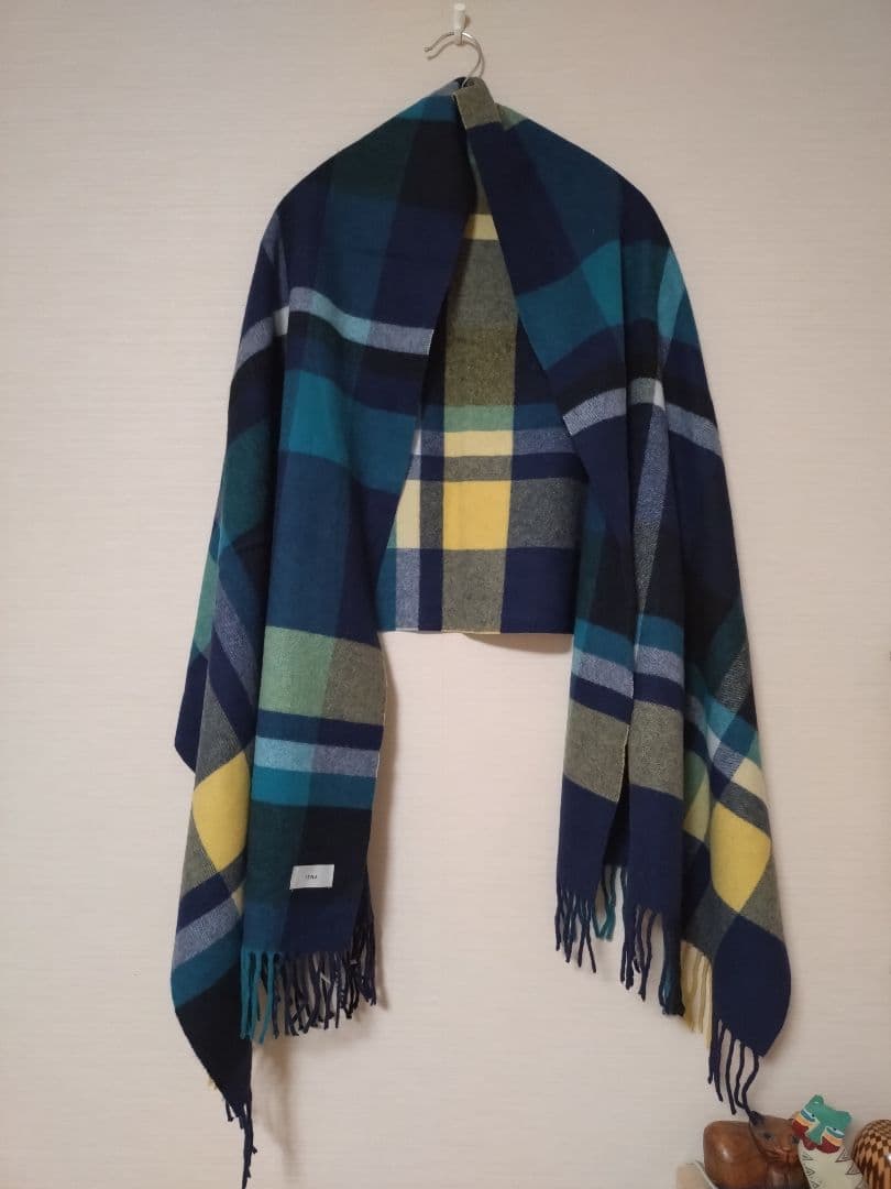 イエナ　カシミヤ　チェックストール