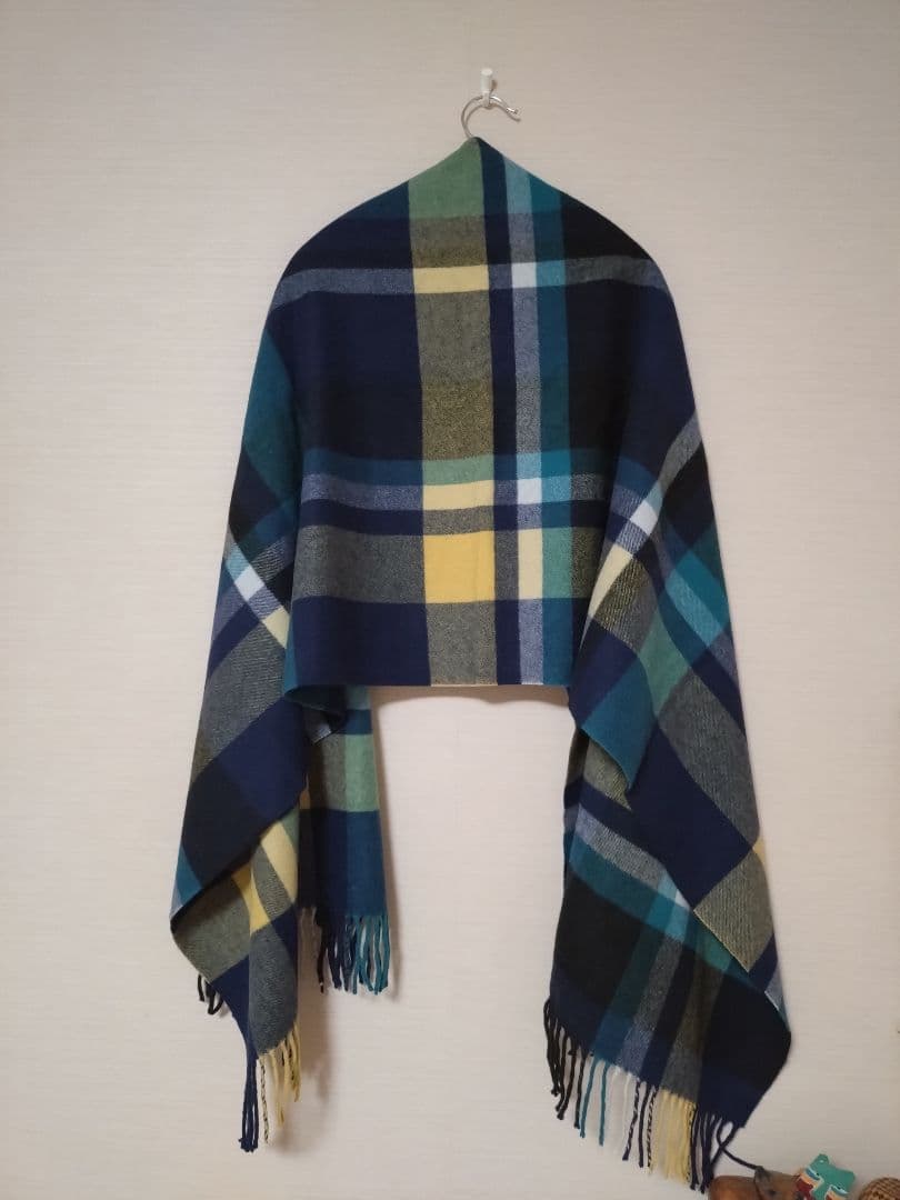 イエナ　カシミヤ　チェックストール