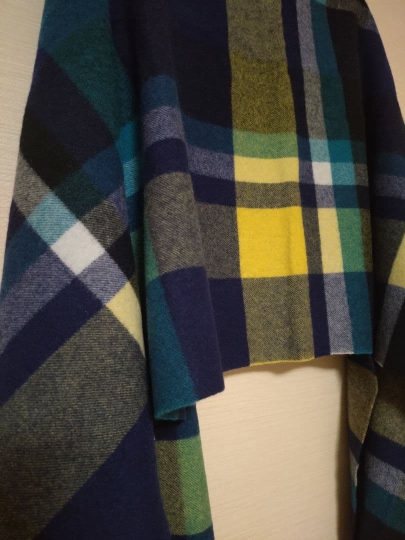 イエナ　カシミヤ　チェックストール