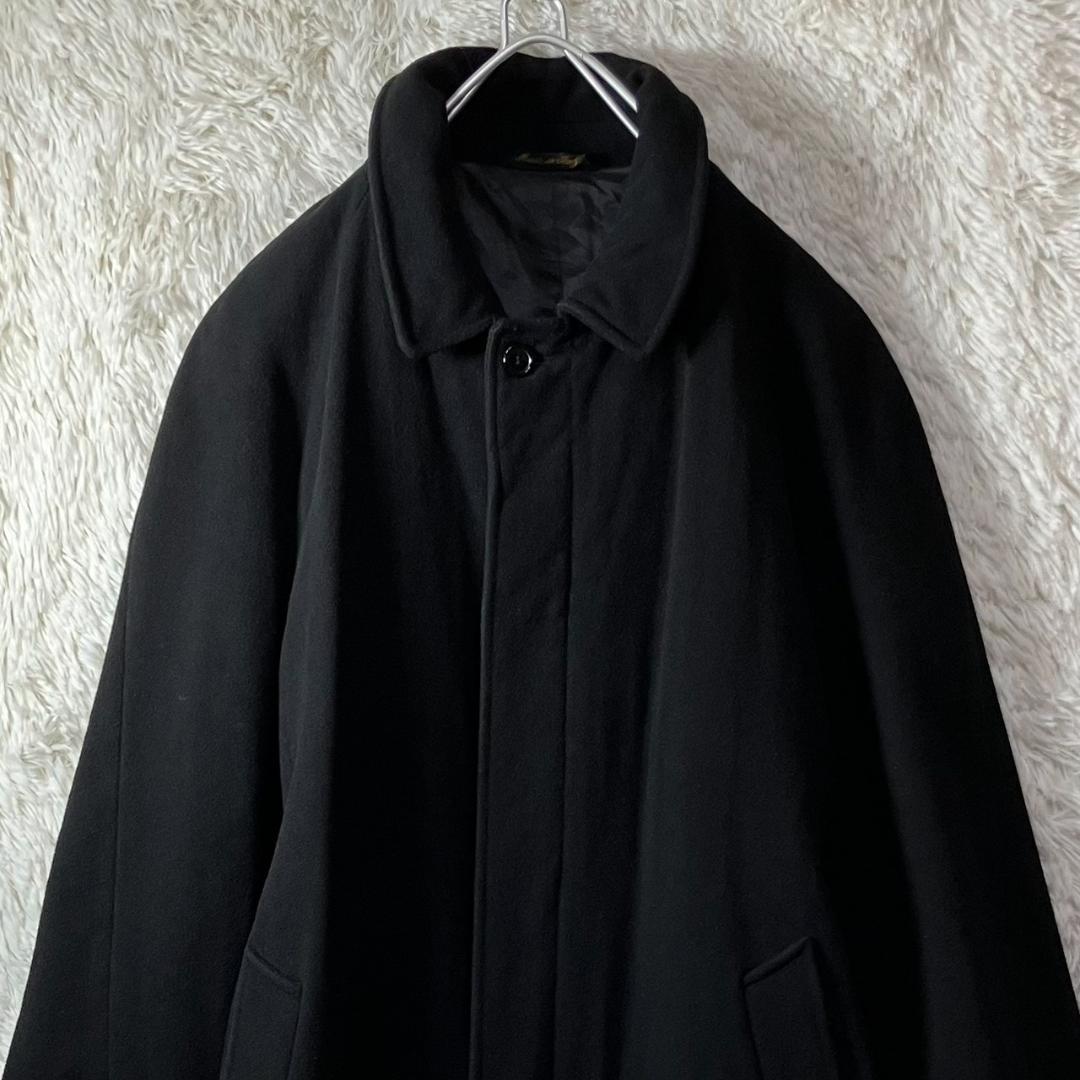 美品 イタリア製 ブルーミングデールズ ロングコート カシミヤ混 L相当