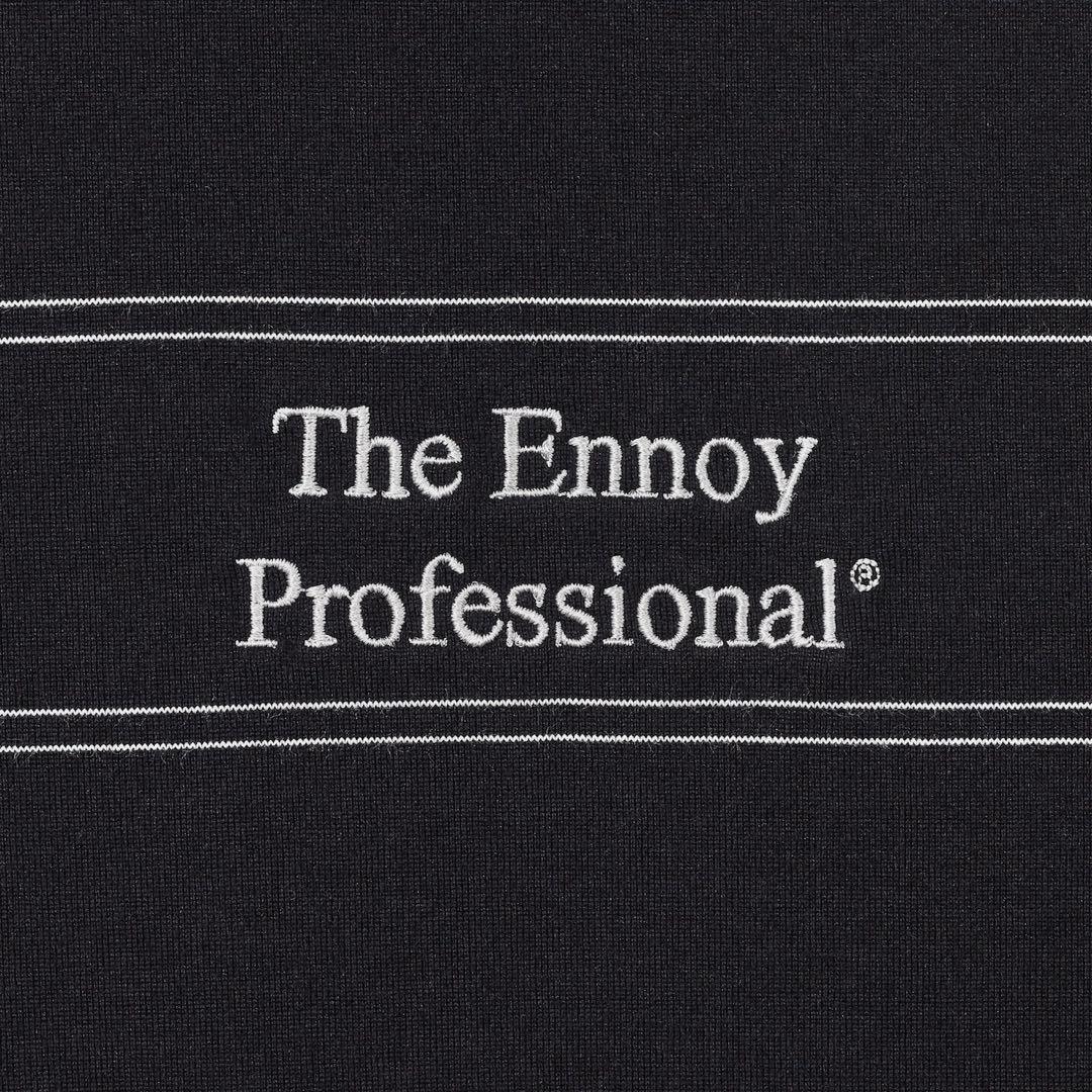 トップス PANEL BORDER S/S T-SHIRT (BLACK) ENNOY