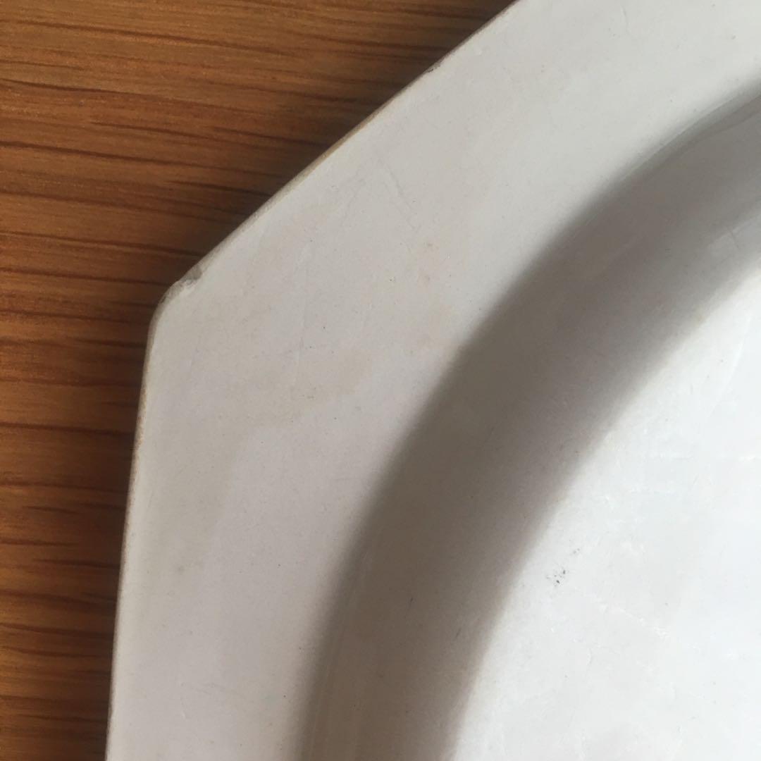 美品 オクトゴナル プレート ファイアンスフィーヌ モントロー アンティーク