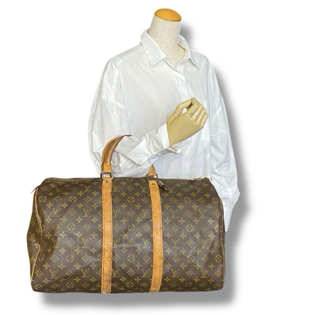 良品 ルイヴィトン キーポル50 M41426 モノグラム ボストンバッグ 希少