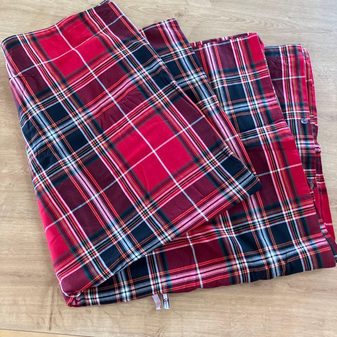 ラルフローレン　デュべカバー　クィーンサイズ　クリーニング済み　掛け布団カバー