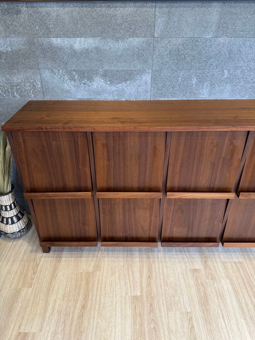 【美品】マガジンレコードラック 本棚 ウォールナット、高野木工 W1800