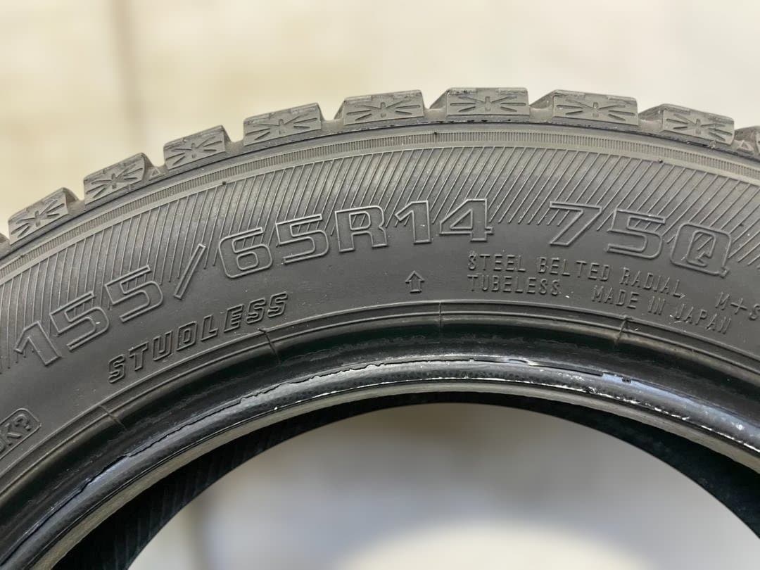 【格安】軽自動車用スタッドレス 訳あり 155/65R14 4本セット