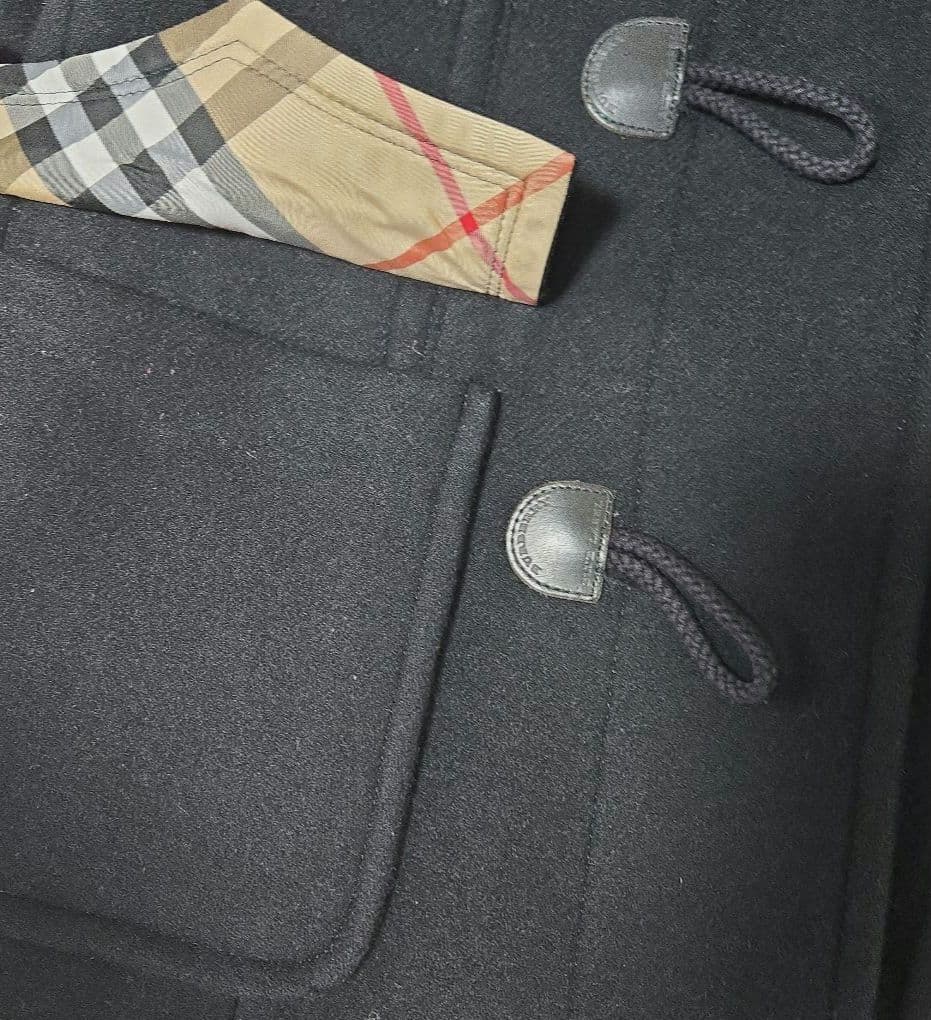 BURBERRY BLUE LABEL ダッフルコ ート 黒 サイズ40