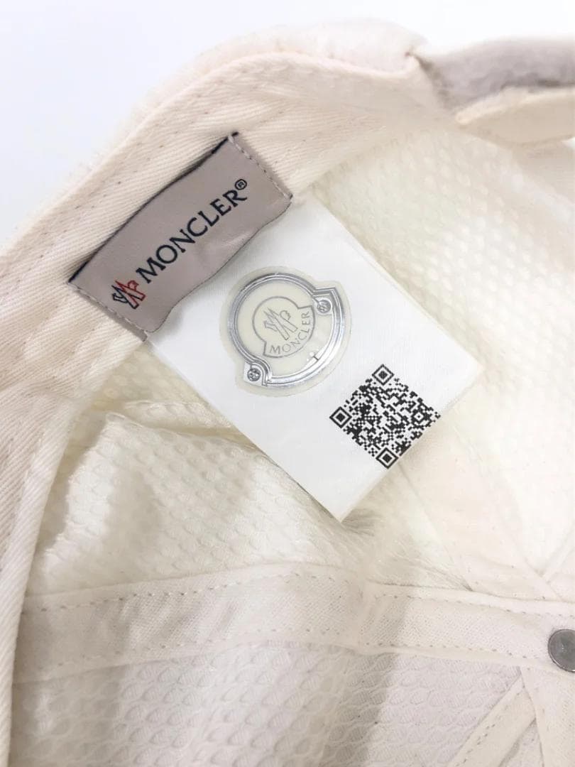 ◇MONCLER◇ モンクレール 【代理店タグ有】ユニセックス キャップ 帽子白