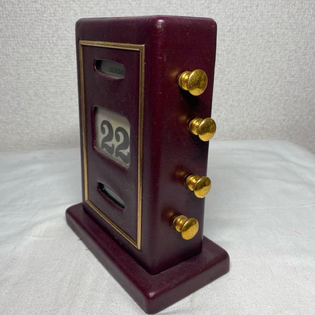 アンティーク 日めくり 永久 卓上カレンダー　手動式　希少品