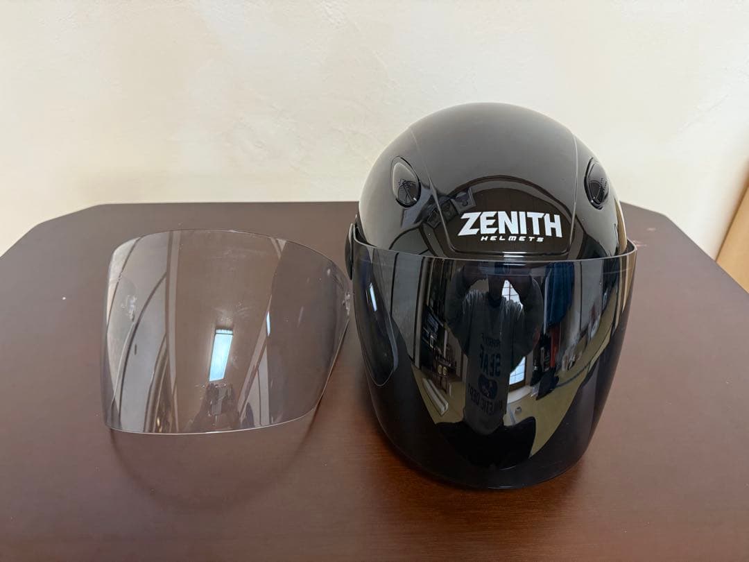 ZENITH ブラック ジェットヘルメットSF-7II