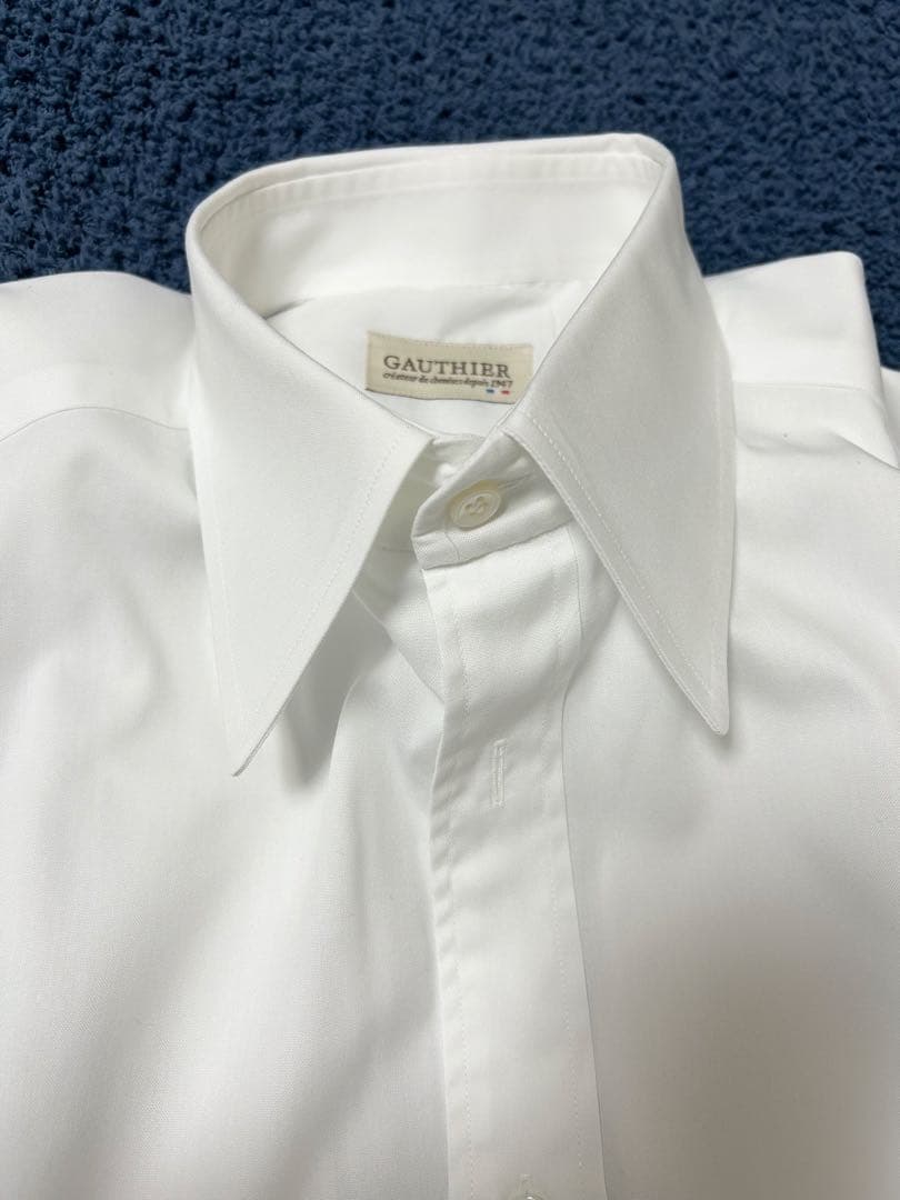 GAUTHIER（ゴーティエ）ホワイトドレスシャツ 15 3/4