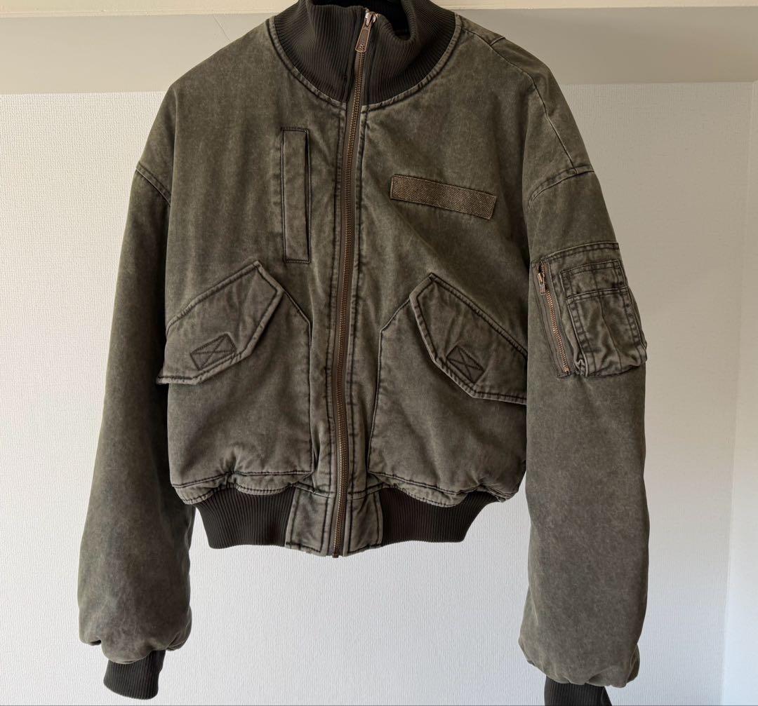 LAGUA GEM BIG POCKET COTTON MA-1 カーキ