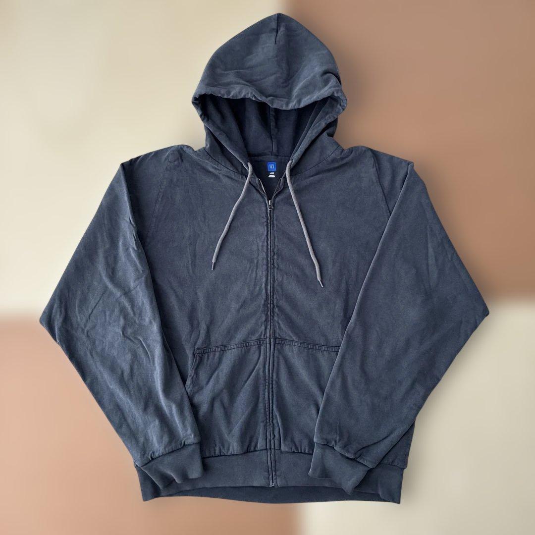 YZY ダークグレー フルジップフーディ Lサイズ