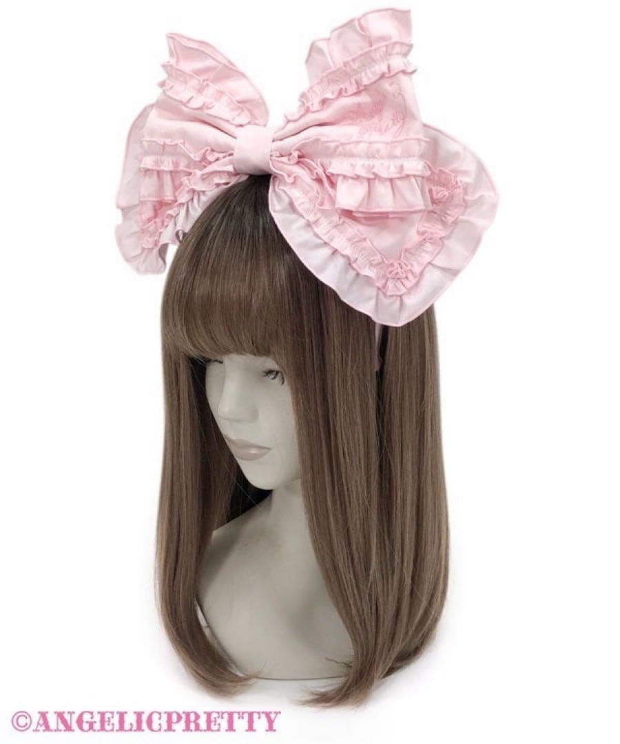 専用出品 ロゴ刺繍フリルリボンカチューシャ