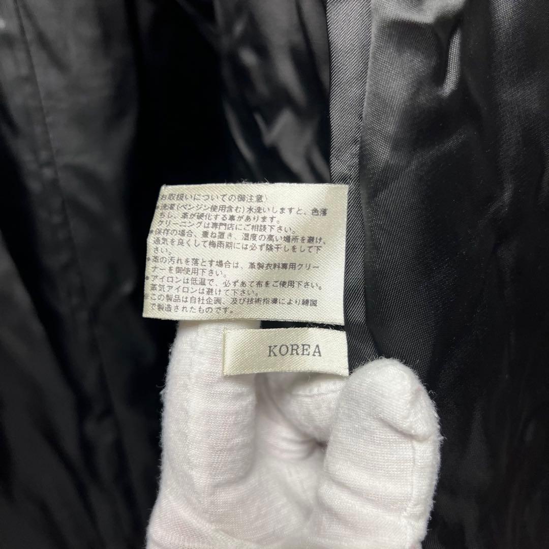 極上オールレザー✨ ラムレザーロングコート アウター 羊革 本革 メンズ モード