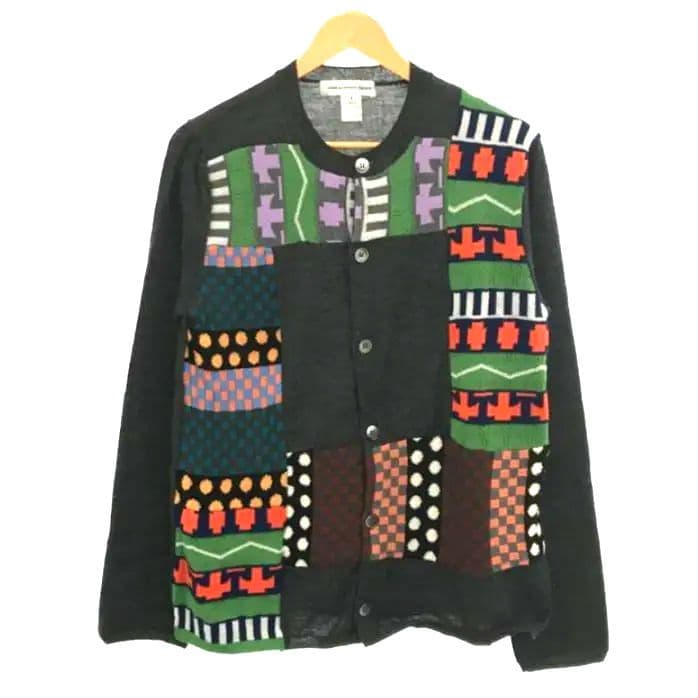 美品 COMME des GARÇONS パッチワークカーディガン