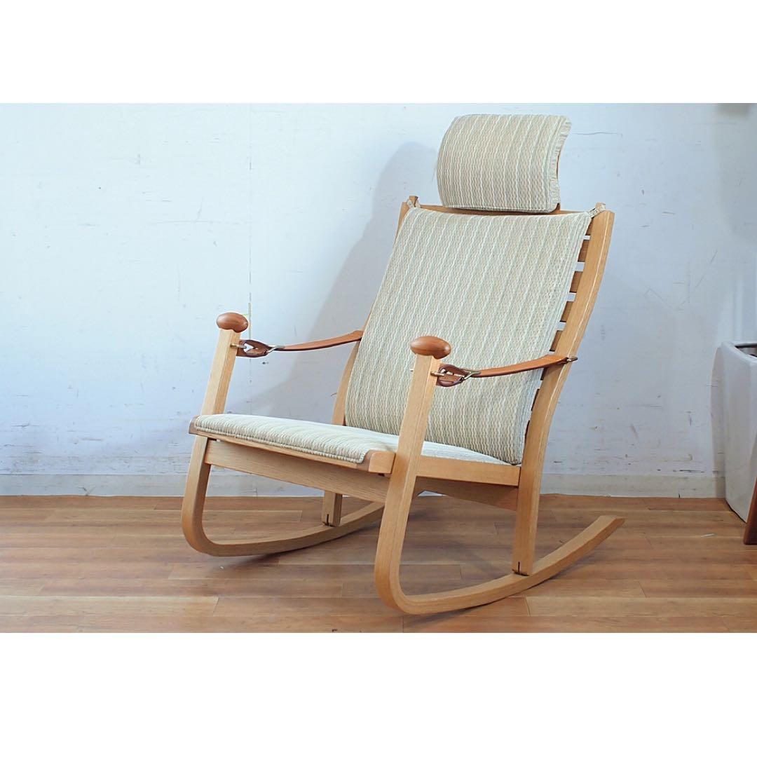 カンディハウス ソリ ロッカー 定価29.8万 ロッキングチェア