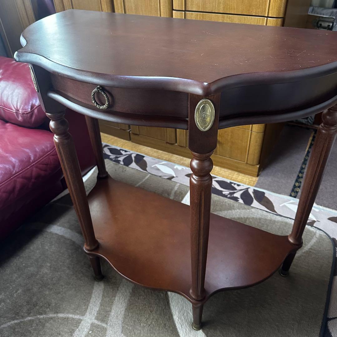 西洋 アンティーク調 コンソールテーブル サイドテーブル