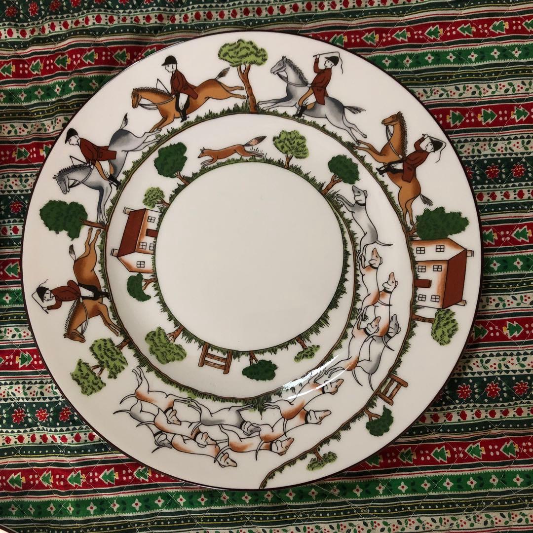 ウエッジウッド　ハンティングシーンの皿5枚セット