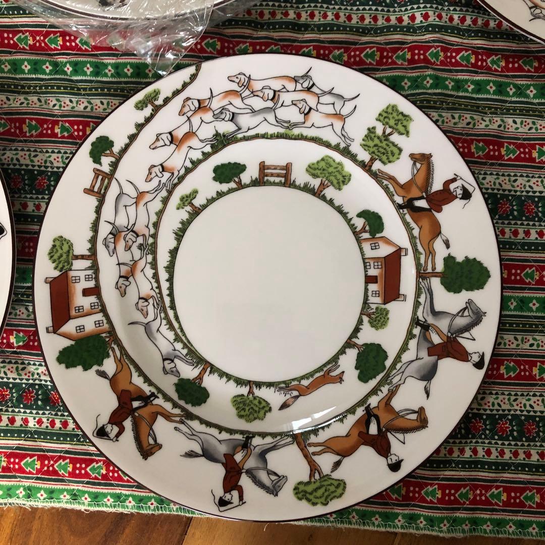 ウエッジウッド　ハンティングシーンの皿5枚セット