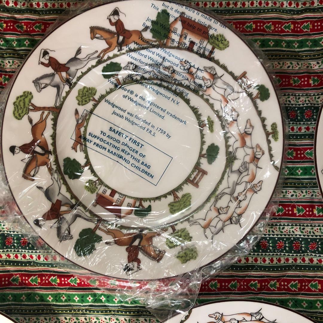 ウエッジウッド　ハンティングシーンの皿5枚セット