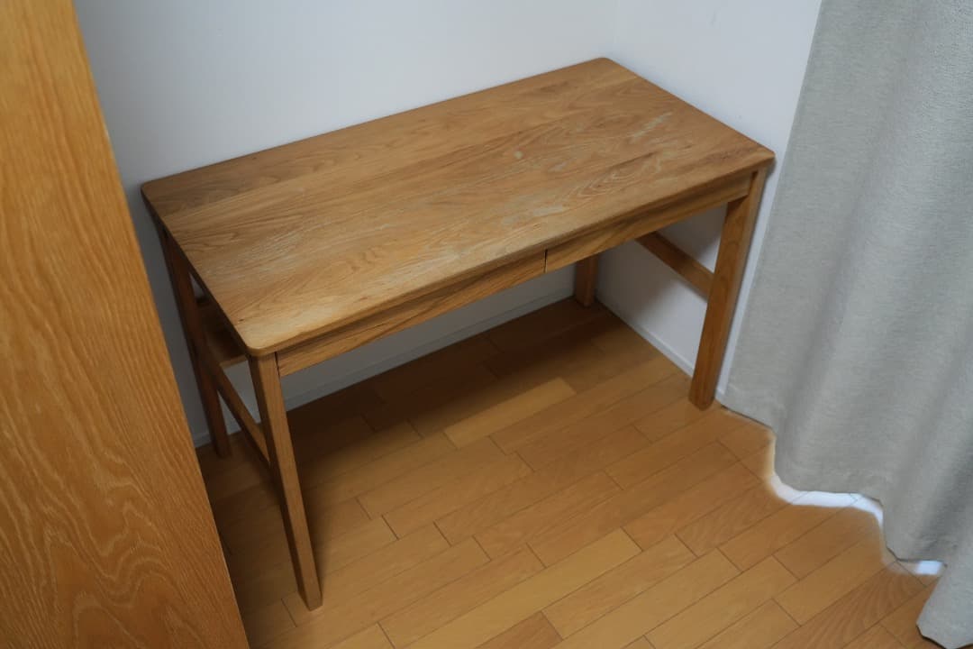 無印良品 木製デスク オーク材