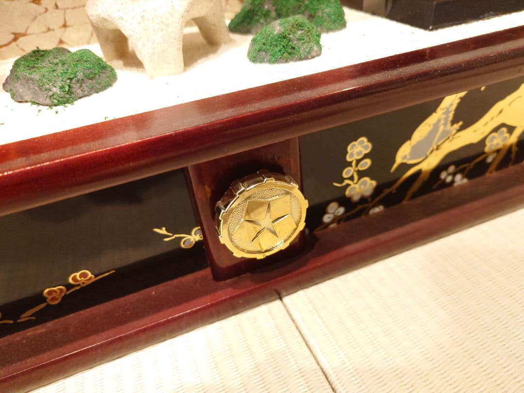 伝統的ひな人形セット ７体入り☆オルゴール　ぼんぼん灯り