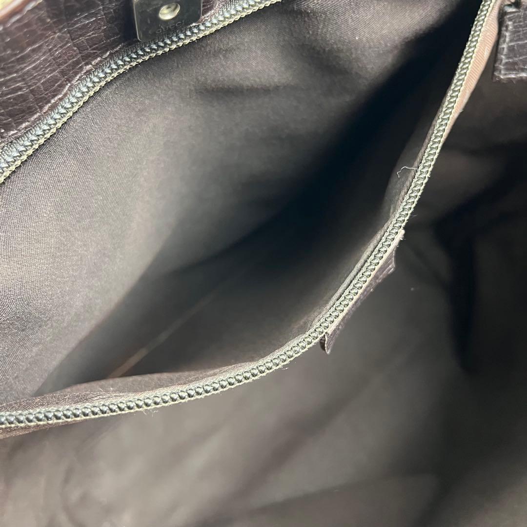 【美品】グッチ GGスプリーム トートバッグ ベージュ A4大容量 肩がけ