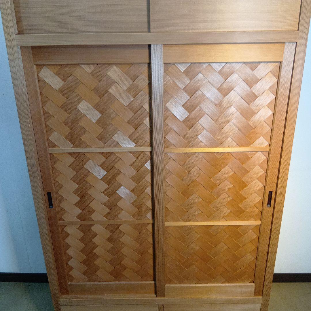 値下げ茶道具　水屋棚　置水屋　網代