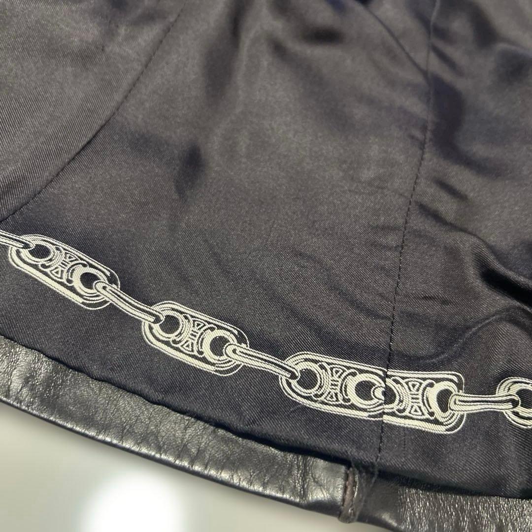 セリーヌ CELINE ダークブラウン　レザージャケット　38