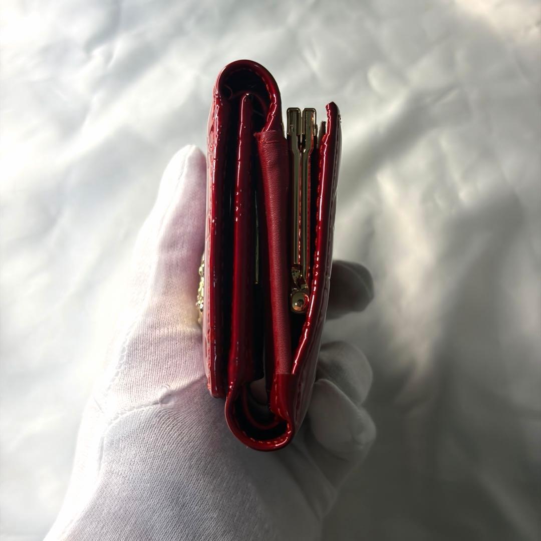 Vivienne Westwood 三つ折財布 エナメル レッド がま口 オーブ