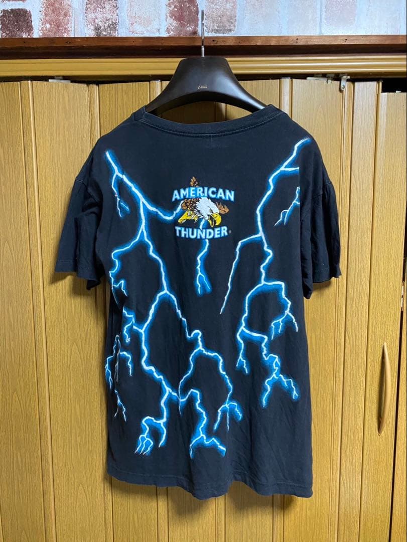 a*認様 【希少】90sアメリカンサンダー ヴィンテージTシャツ ブラックパンサ