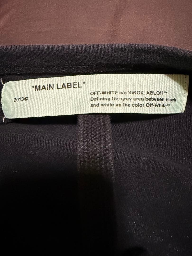 【タグ完備】OFF-WHITE 18SS 総柄プリントロンT Mサイズ