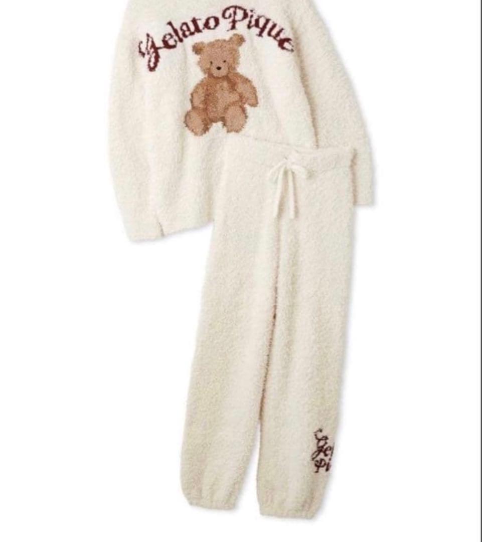 Gelato Pique クマ刺繍 ルームウェア下ズボン