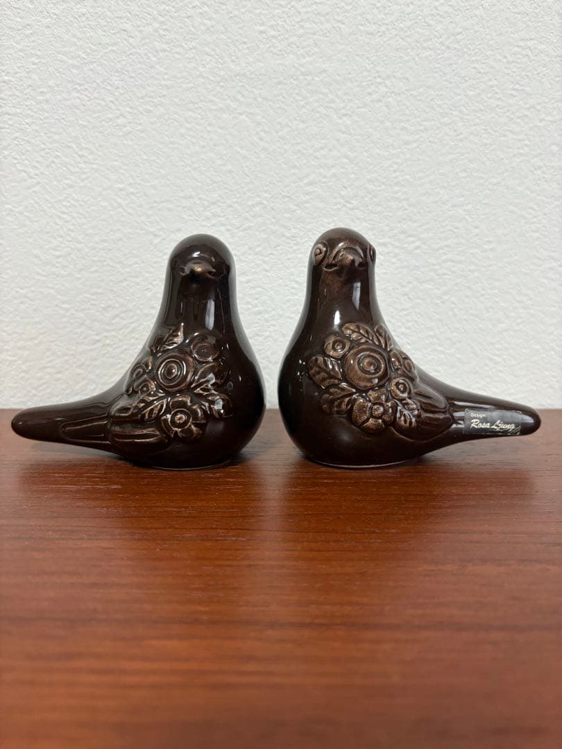 Rosa Ljung ロサユング　DECO社　鳥オブジェ　置物　ブラウン