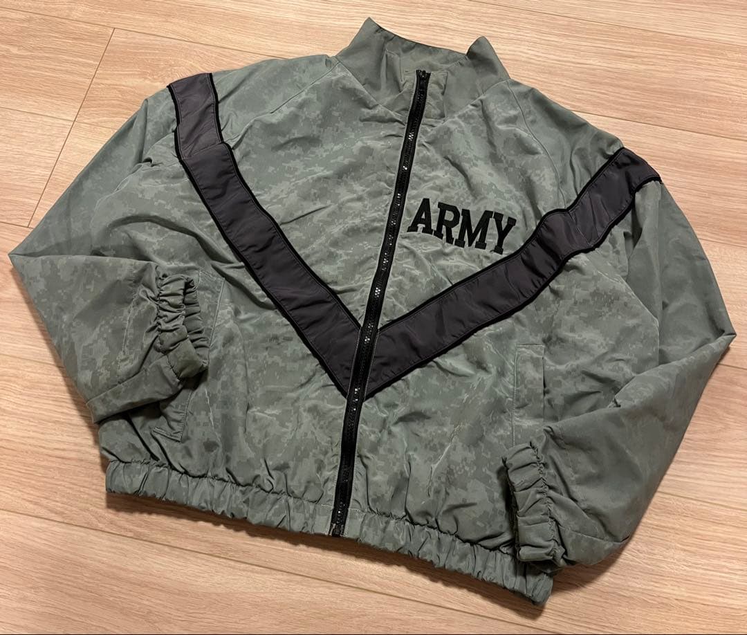 09年製 US ARMY 米軍放出品 トレーニング ジャケット デジカモ S/S