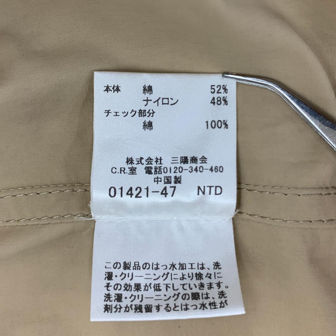 バーバリー ダブルチェスターコート Lサイズ スプリングコート ノバチェック