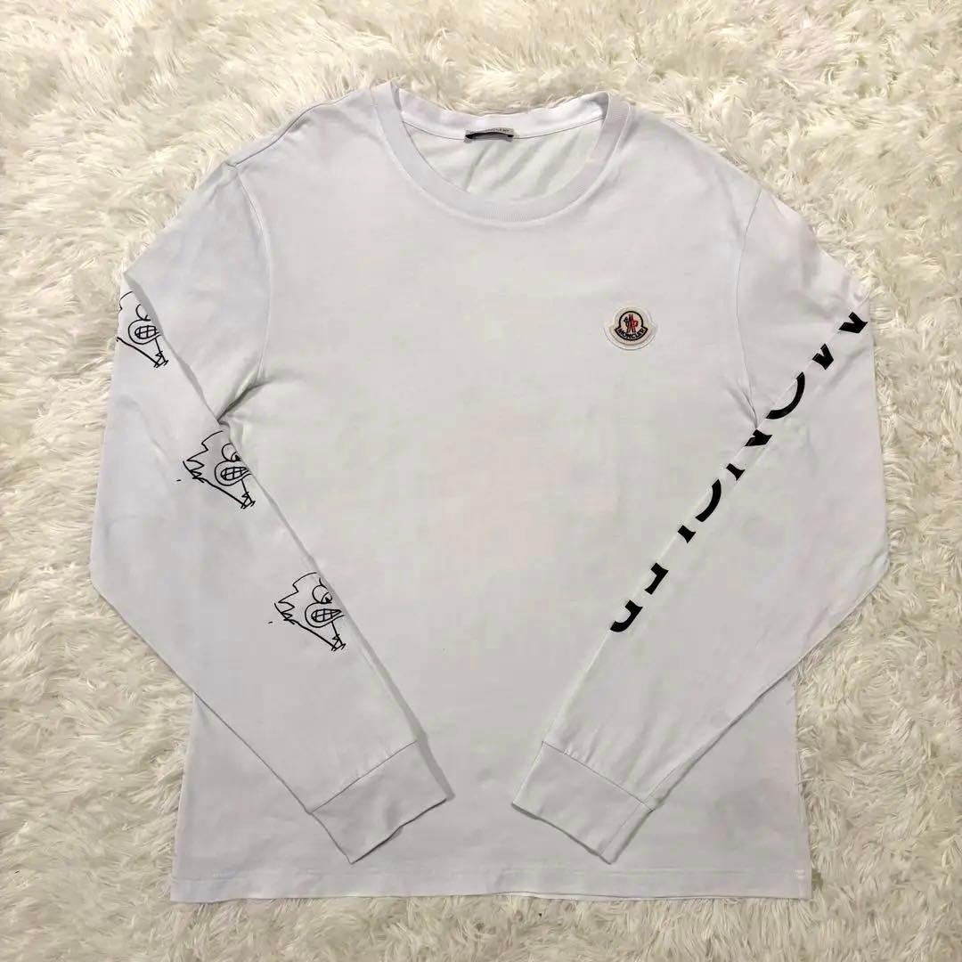 【1/5まで値下げ中】 MONCLER ホワイト 長袖カットソー