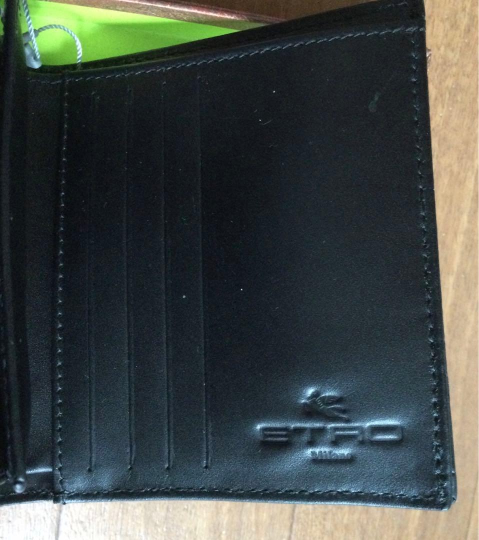 新品　エトロ マルゴットペイズリー柄二つ折り財布