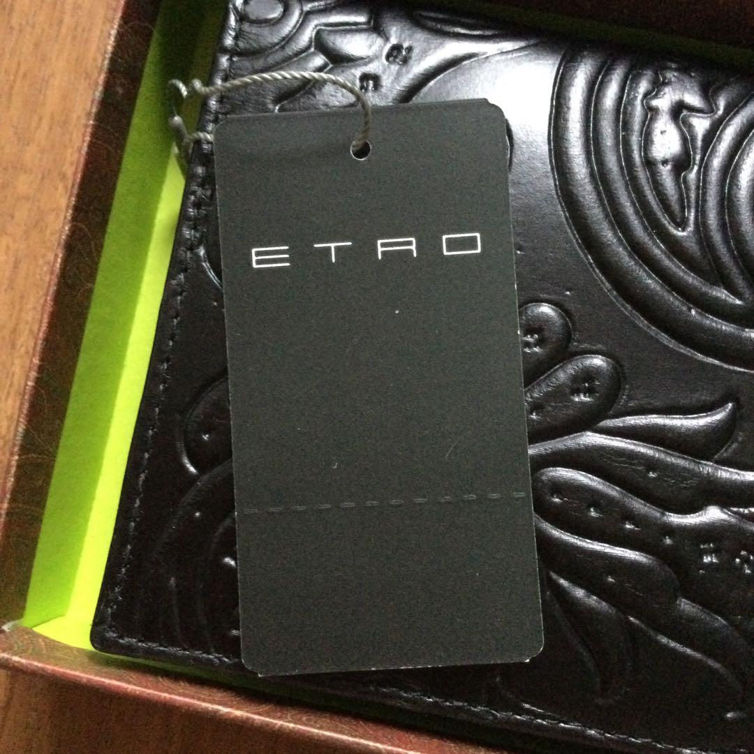 新品　エトロ マルゴットペイズリー柄二つ折り財布