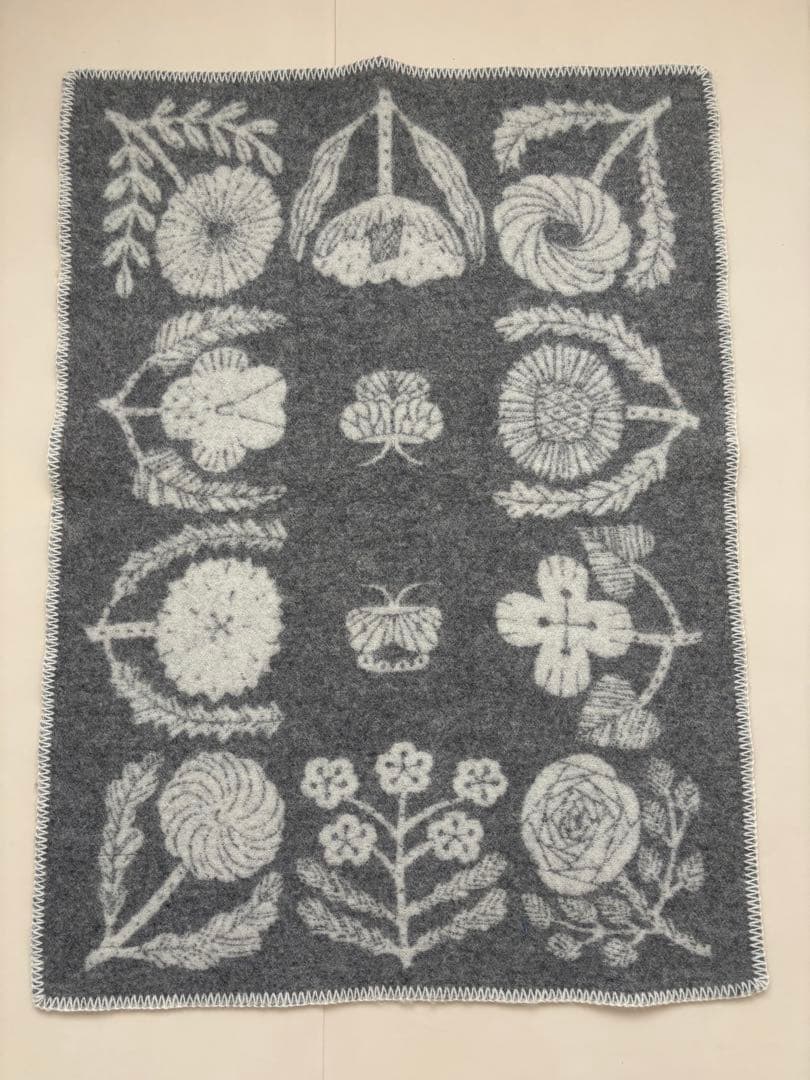 【美品】LAPUAN KANKURIT 鹿児島睦 ブランケット 66×89㎝