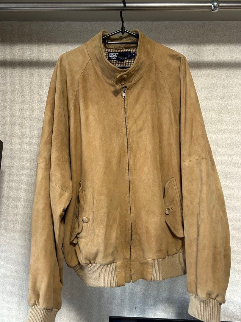 polo by Ralphlauren ハリントンジャケット　スエード