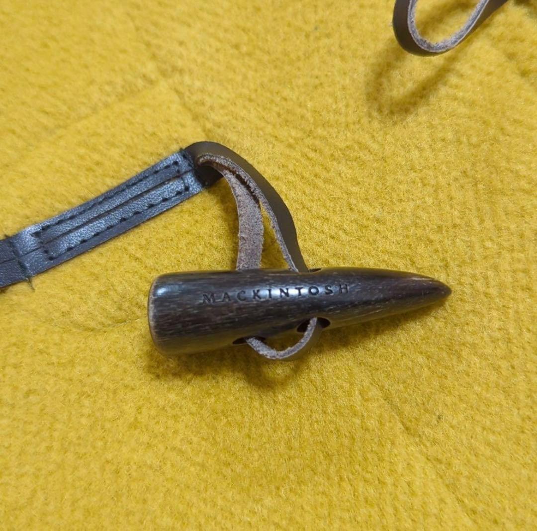 美品✨マッキントッシュ ダッフルコート イエロー 34 英国製 希少カラー