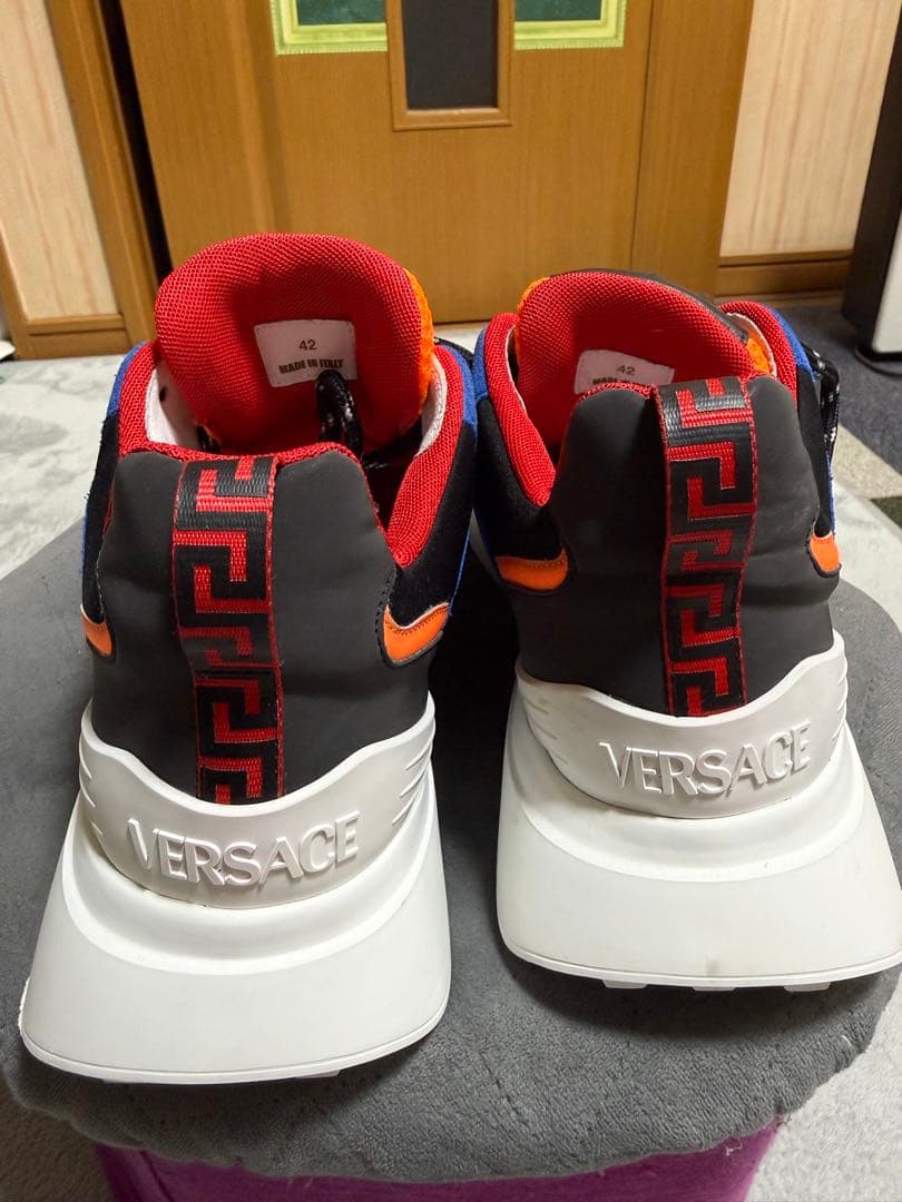 さ*な様 VERSACE カラーブロック スニーカー42 美品